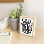 'Writing On The Wall' Mid Century Modern Fun Abstract Shapes  Mini Art Print Gallery Image 2