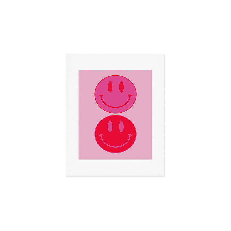 Bold Smiley Face Poster -  Aesthetic Art and Home Decor Art Print Gallery Image 1