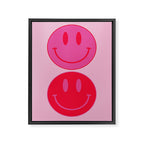 Bold Smiley Face Poster -  Aesthetic Art and Home Decor Framed Canvas Print Gallery Image 8