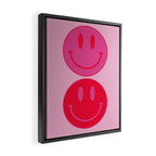 Bold Smiley Face Poster -  Aesthetic Art and Home Decor Framed Canvas Print Gallery Image 2