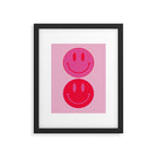 Bold Smiley Face Poster -  Aesthetic Art and Home Decor Framed Art Print Gallery Image 6