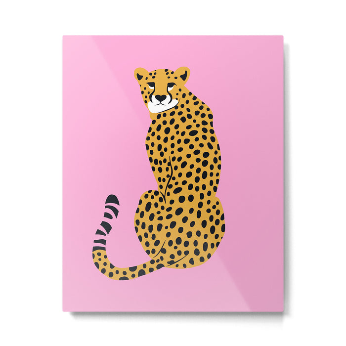 Fierce in Pink  Metal Print Gallery Image 1