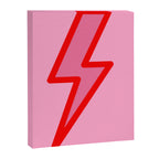 Pink and Red Y2k Lightning Bolt Wallpaper - Preppy Aesthetic Canvas Print Gallery Image 8