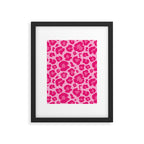 Pink Leopard Print Pattern Wallpaper - Preppy Aesthetic Framed Art Print Gallery Image 6