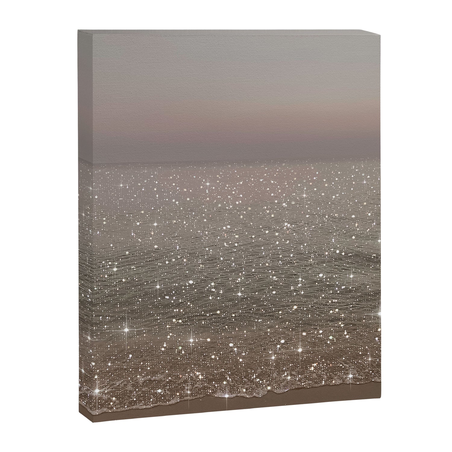 Beach Ocean Glitter Canvas Print Gallery Image 6
