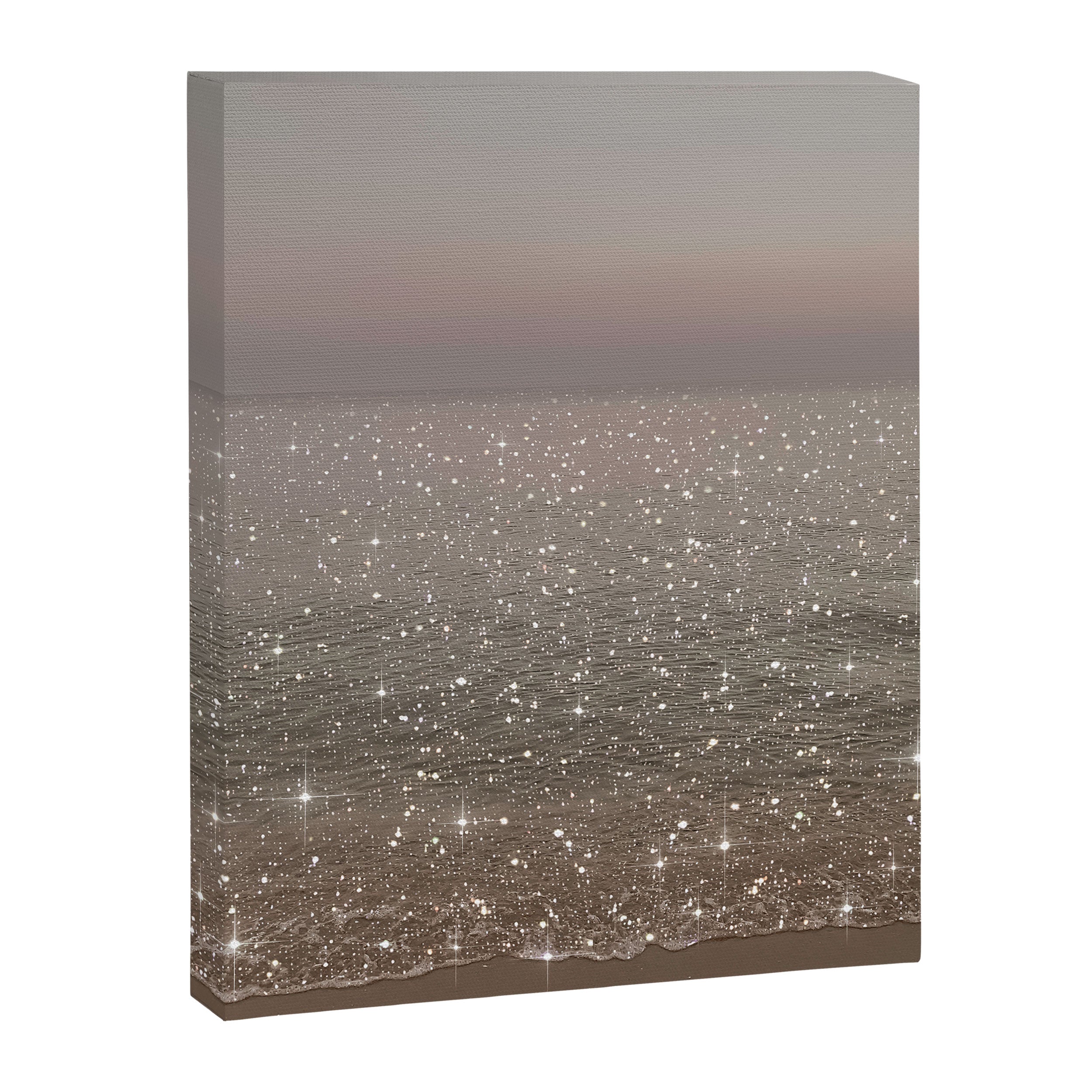 Beach Ocean Glitter Canvas Print Gallery Image 6