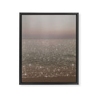 Beach Ocean Glitter Framed Canvas Print Gallery Image 6