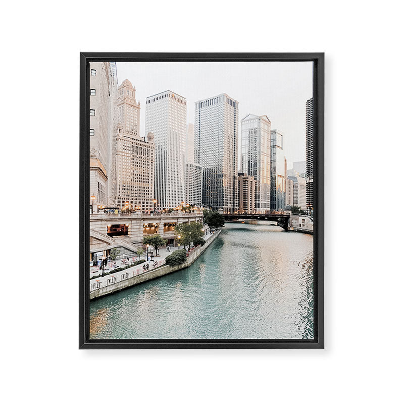 Chicago City Framed Canvas Print Gallery Image 6