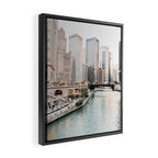 Chicago City Framed Canvas Print Gallery Image 2