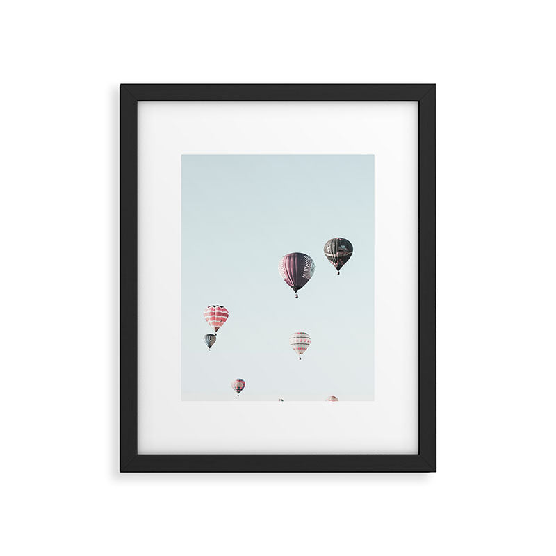 Hot Air Balloons Blue Sky Framed Art Print Gallery Image 5