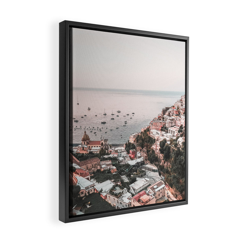 Italy Coast Amalfi Framed Canvas Print Gallery Image 2