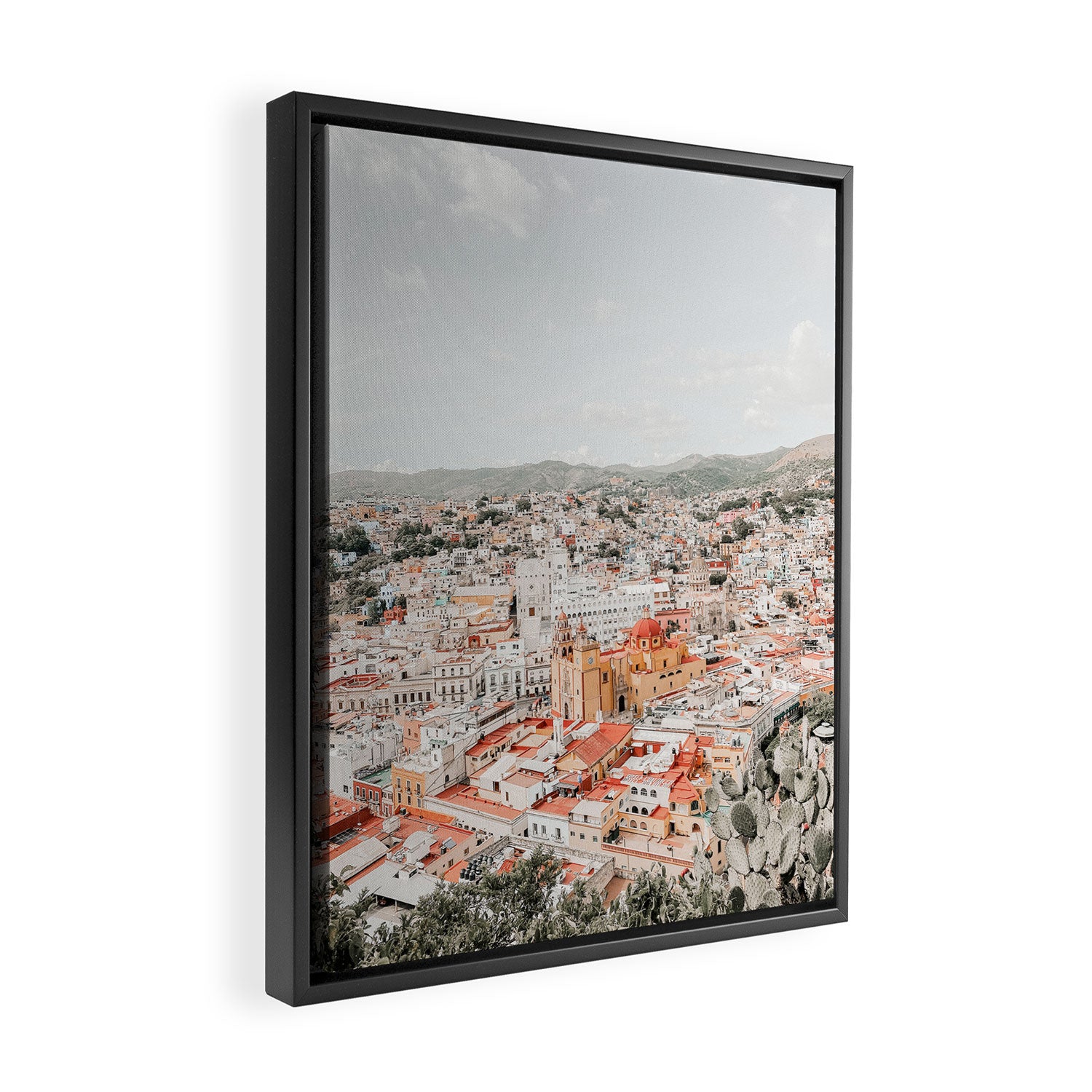 Mexico City View Framed Canvas Print Gallery Image 2