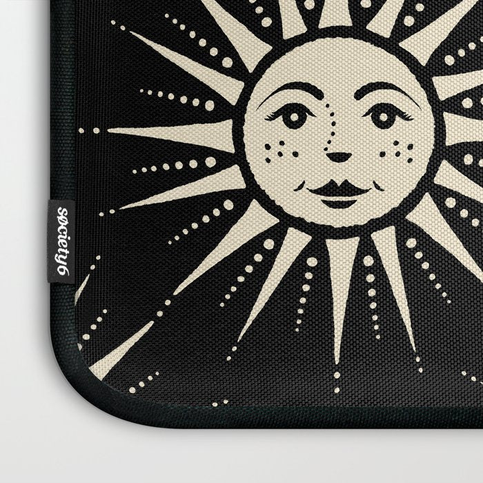 Freckled Suns - black and cream Laptop Sleeve Gallery Image 3