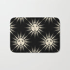 Freckled Suns - black and cream Bath Mat Gallery Image 1