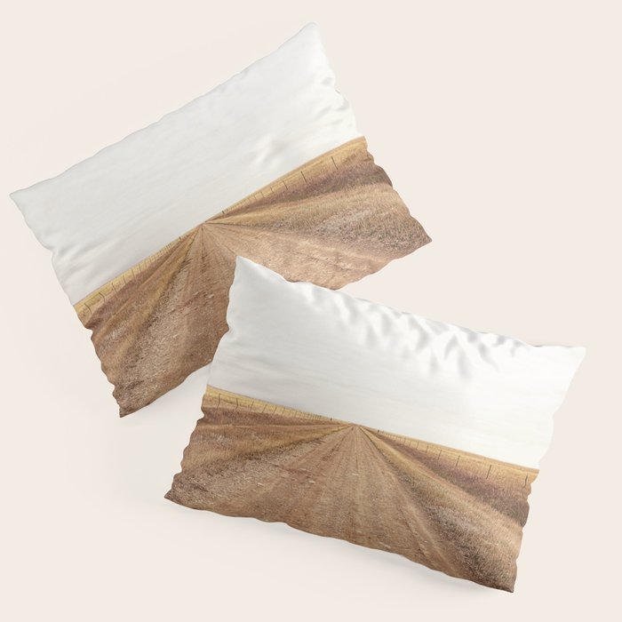 Road to Two Dot x Montana Landscape Photography Pillow Sham Gallery Image 1