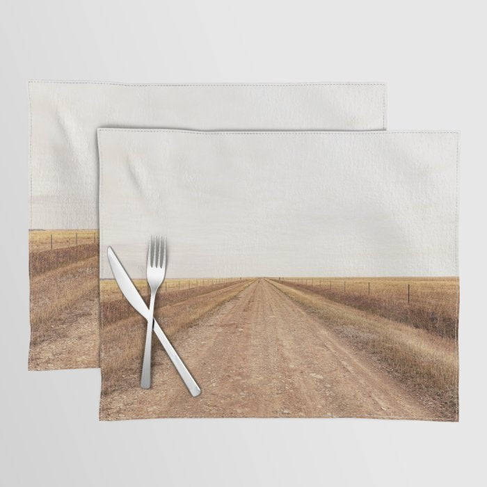 Road to Two Dot x Montana Landscape Photography Placemat Gallery Image 1