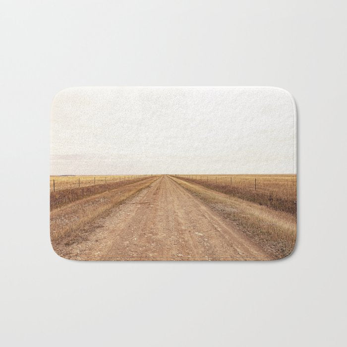Road to Two Dot x Montana Landscape Photography Bath Mat Gallery Image 1