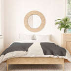 Mid Century Modern Minimalist Abstract Art Brush Strokes Black & White Ink Art Square Shapes Duvet Cover Gallery Image 3