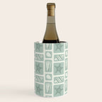 Retro marine sea shell art pattern Wine Chiller Gallery Image 2