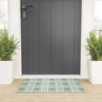 Retro marine sea shell art pattern Welcome Mat Gallery Image 3