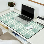 Retro marine sea shell art pattern Desk Mat Gallery Image 2