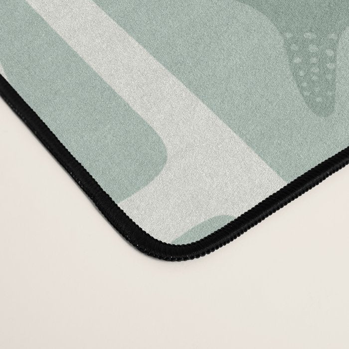 Retro marine sea shell art pattern Desk Mat Gallery Image 4