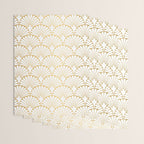 Elegant Art Deco Gold & White Fan Pattern Wrapping Paper Gallery Image 3