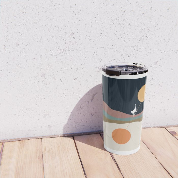 Cat Landscape 56 Travel Mug Gallery Image 4