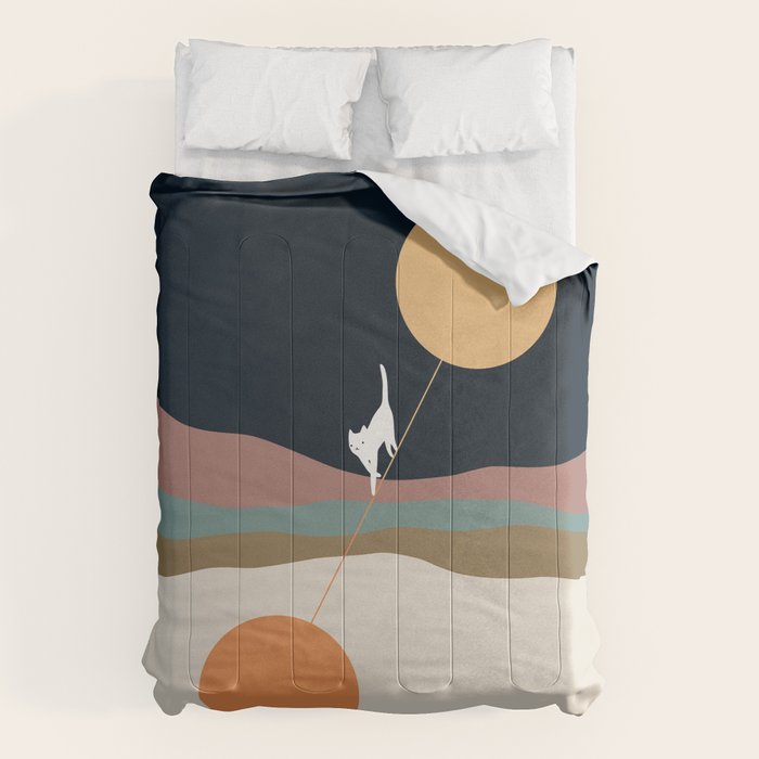 Cat Landscape 56 Comforter Gallery Image 6