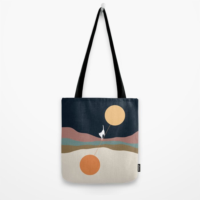 Cat Landscape 56 Tote Bag Gallery Image 2