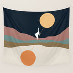 Cat Landscape 56 Wall Tapestry Gallery Image 4