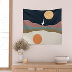 Cat Landscape 56 Wall Tapestry Gallery Image 2