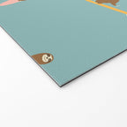 Surfing Sloth in Blue Welcome Mat Gallery Image 2