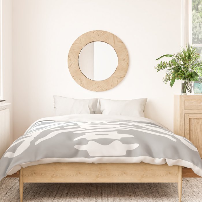 Human Rib Cage Pattern Gray 2 Duvet Cover Gallery Image 3