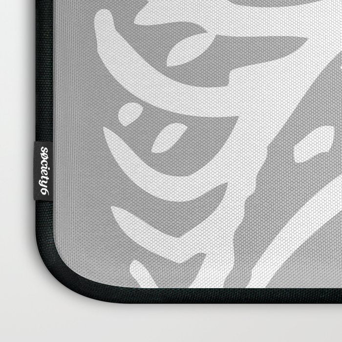 Human Rib Cage Pattern Gray 2 Laptop Sleeve Gallery Image 3