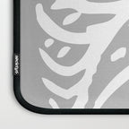 Human Rib Cage Pattern Gray 2 Laptop Sleeve Gallery Image 3