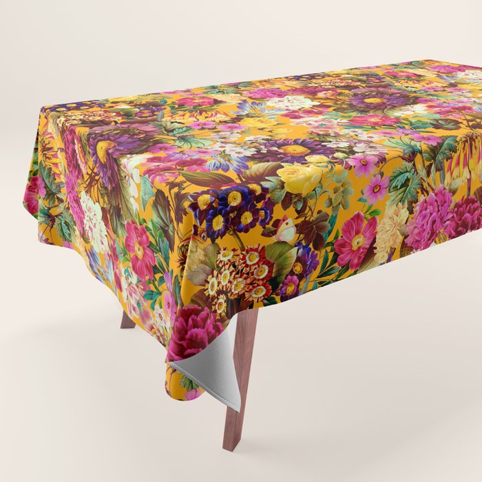 Multicolor Botanical Garden Tablecloth Gallery Image 1