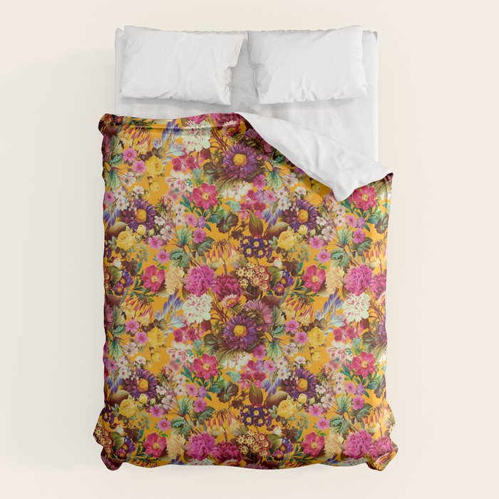 Multicolor Botanical Garden Duvet Cover Gallery Image 6
