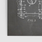 Ice Hockey Patent - Hockey Player Coach Team Art - Black Chalkboard Poster Gallery Image 3