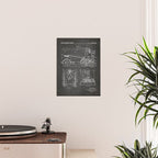 Ice Hockey Patent - Hockey Player Coach Team Art - Black Chalkboard Poster Gallery Image 2