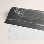 Ice Hockey Patent - Hockey Player Coach Team Art - Black Chalkboard Wrapping Paper Gallery Image 2
