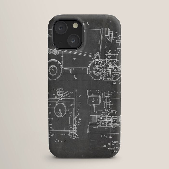 Ice Hockey Patent - Hockey Player Coach Team Art - Black Chalkboard iPhone Case Gallery Image 17