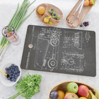 Ice Hockey Patent - Hockey Player Coach Team Art - Black Chalkboard Cutting Board Gallery Image 2