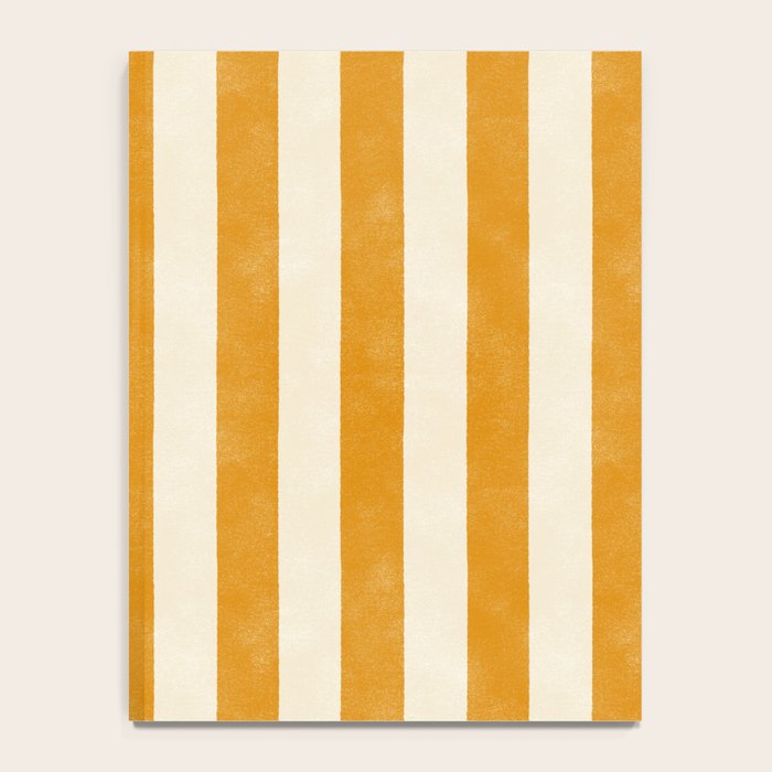 Cabana Stripe - marigold & cream Notebook Gallery Image 4