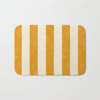 Cabana Stripe - marigold & cream Bath Mat Gallery Image 1