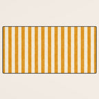 Cabana Stripe - marigold & cream Desk Mat Gallery Image 3