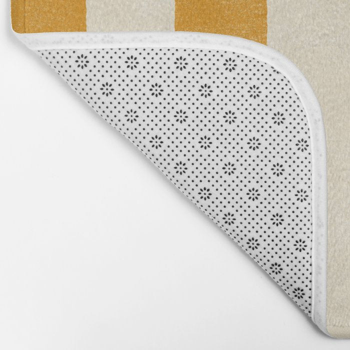 Cabana Stripe - marigold & cream Bath Mat Gallery Image 2
