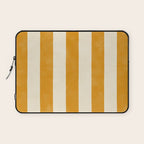 Cabana Stripe - marigold & cream Laptop Sleeve Gallery Image 1