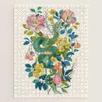 Floral Dragon Jigsaw Puzzle Gallery Image 1