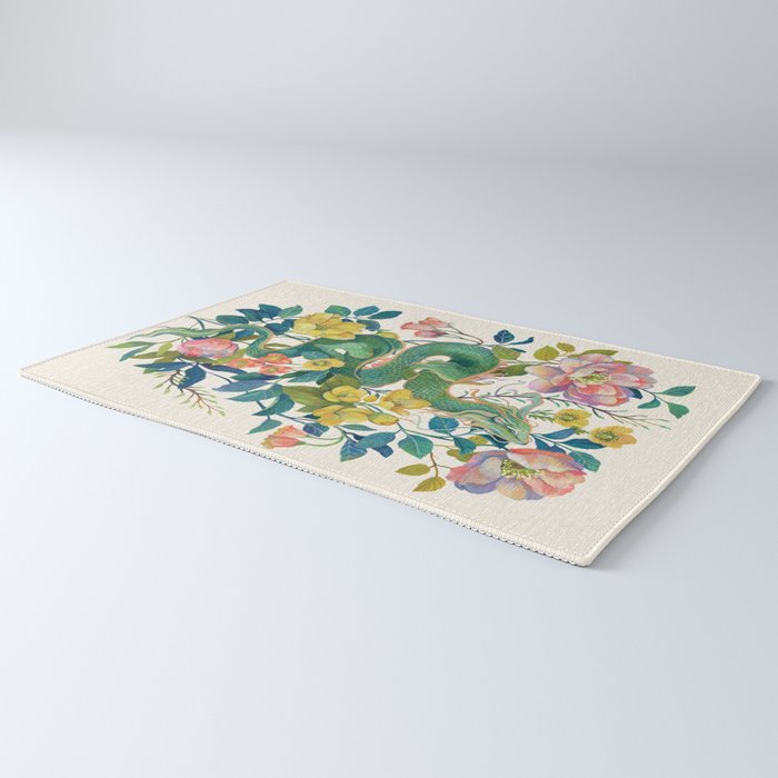 Floral Dragon Rug Gallery Image 3